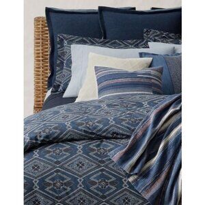 Ralph Lauren Francois Full/Queen Duvet Cover Navy Blue - 92" x 96" NEW